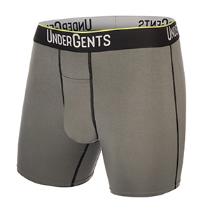 UnderGents 6" Mens Boxer Brief with Horizontal Fly Front