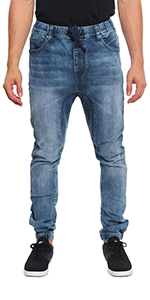 denim jean jogger pants