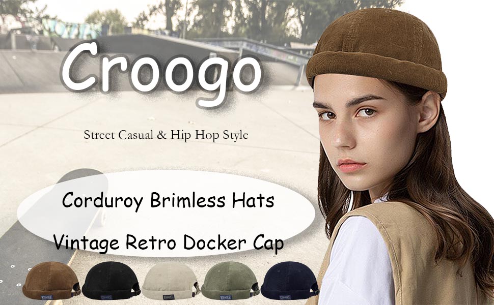 Brimless Docker Cap Rolled Cuff Harbour Hat Skull Cap Sailor Fisherman Leon Hat Beanie Watch Cap