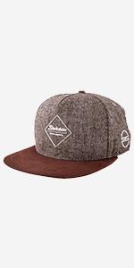 Blackskies Premium 3D Gum Spot Snapback Hat Cap Brown Tweed