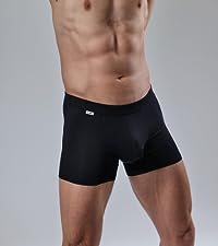 Black Bamboo,3-Pack, Fabric Underwear,Soft Trunks,Athletic Fit, Sustainable, Comfortable, Breathable