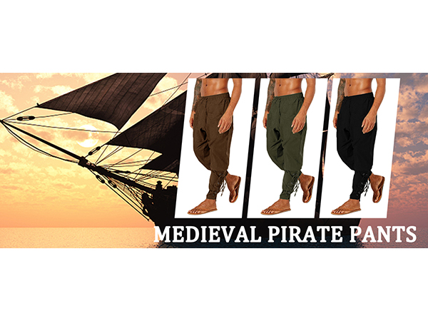 Mens Medieval Pirate Pants