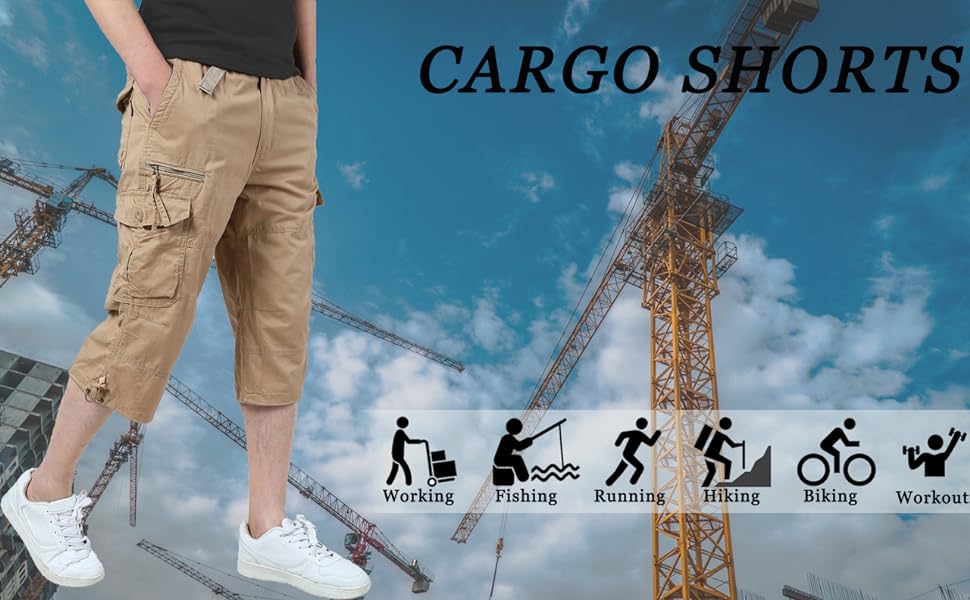 mens cargo shorts