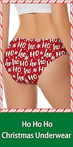 stocking stuffers for women Christmas Underwear for Women Funny Holiday Panties Wife Christmas Gifts