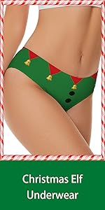 stocking stuffers for women Christmas Underwear for Women Funny Holiday Panties Wife Christmas Gifts