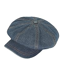 Denim newsboy hat