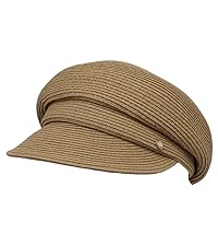 Straw Newsboy hat