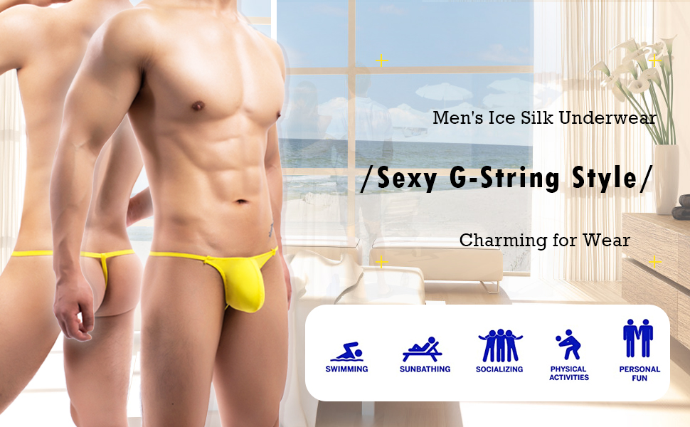 mens ice silk g strings