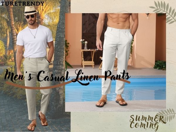 men linen pant