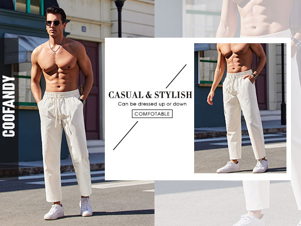 mens linen pants