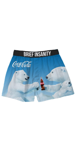 Coca-Cola Polar Bear Boxer Shorts - BRIEF INSANITY