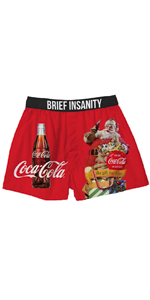 Coca-Cola Large Santa Boxer Shorts - BRIEF INSANITY