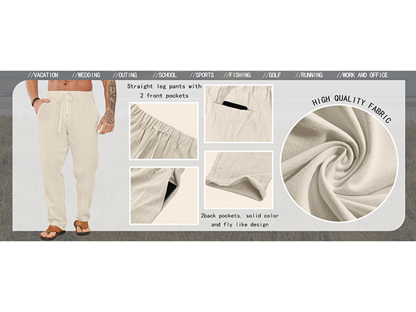 mens beach pants for men