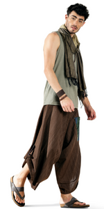 Harem Pants Bohemian Low-Crotch Loose Baggy Hippie Hipster Classy Boho Yoga Travel Pants