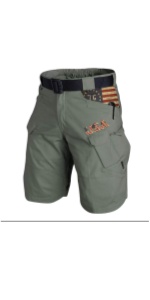 men''s shorts with cell phone pocket cargo shorts khaki motion cargo shorts casual camouflage shorts 