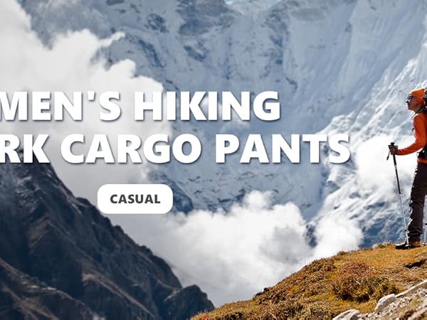 Mens cargo pants hiking travel