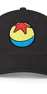 Disney Black Adult Baseball Cap, Pixar Adjustable Dad Hat