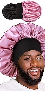 men bonnet bonnets for men big bonnet curly hair bonnet for sleeping night cap for men