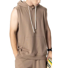 mens sleeveless hoodie