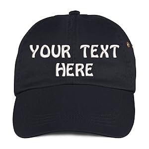 Personalized dad hats