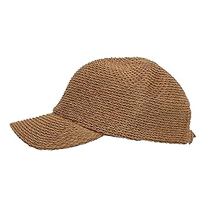 WITHMOONS Summer Weaving Cotton Ivy Flat Cap