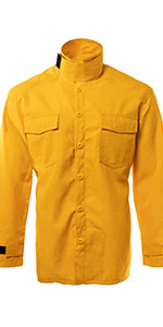 Wildland fire fighting protective shirt