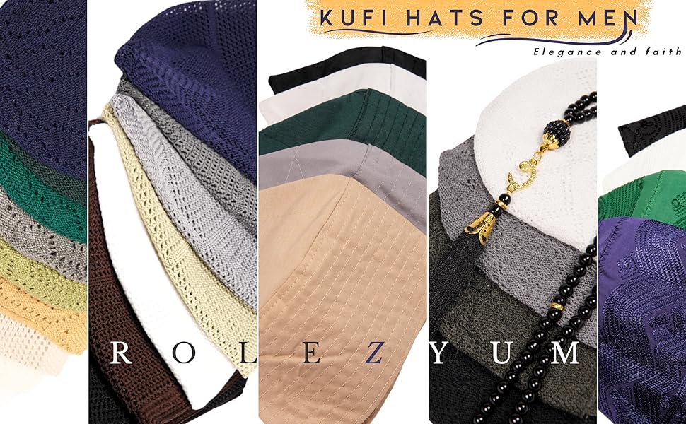 Kufi hats for men