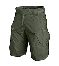 Mens Tactical Shorts,Solid Knee Length Military Combat Shorts Waterproof Ripstop Multi-Pockets Trunk