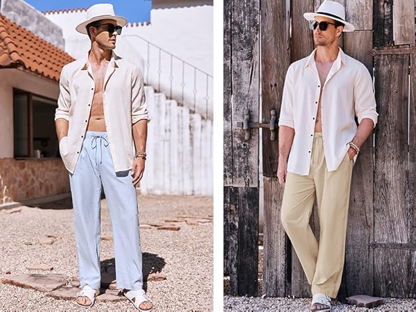 men''s linen pants