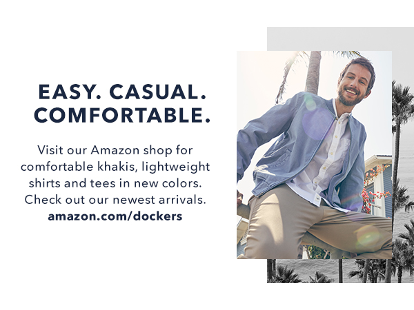 Dockers shop: easy. casual. comfortable. 