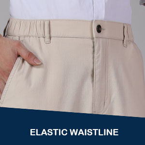 Mens elastic waist pants for seniors