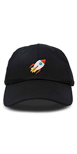 dalix rocket spaceship embroidered hat