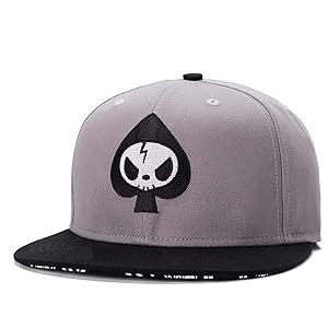 grey black flat bill hats