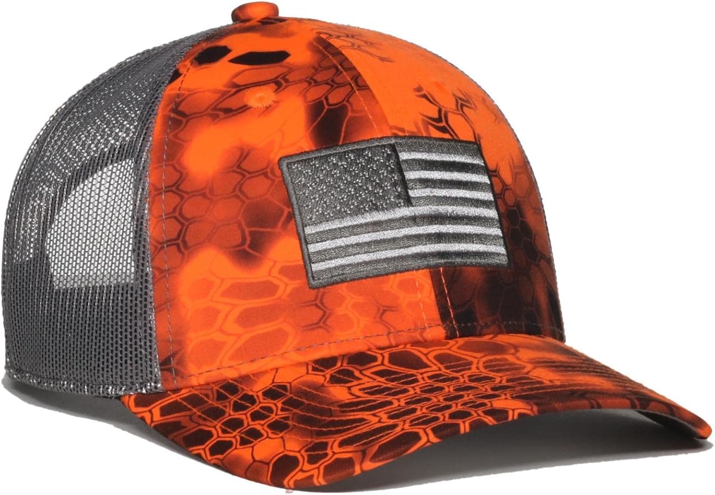 Outdoor Cap Standard USA-011 Kryptek Inferno/Dark Gray, One Size Fits