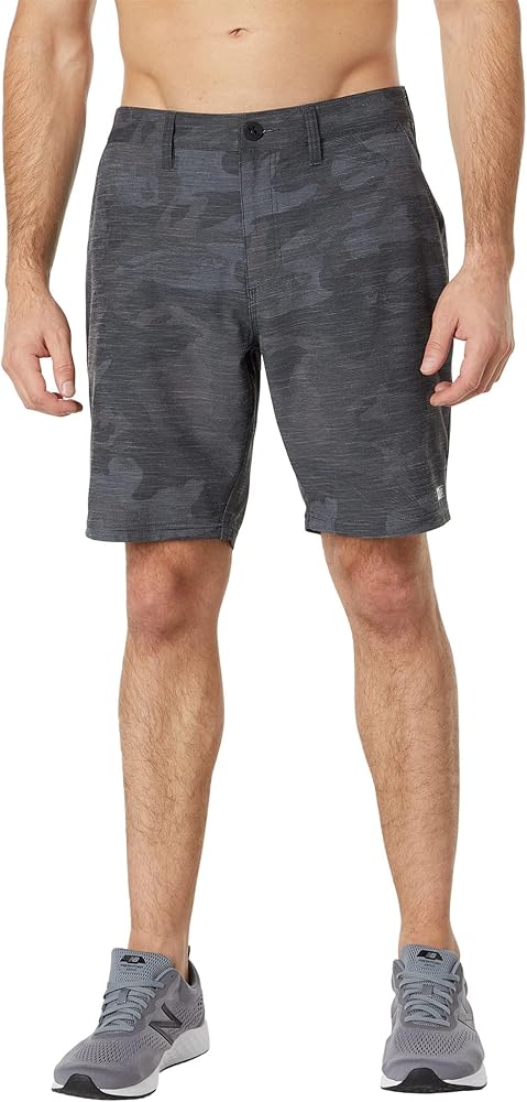 Salty Crew Drifter 2 Utility Walkshort Black Camo 34 - Men's Dry-Fit Sweat Resistant Active Athletic Hybrid Short - Beach Lifestyle