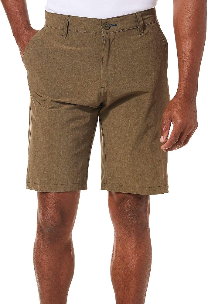 Burnside Men's World Core Ii Stretch Hybrid Quick Drying Modern Fit Short