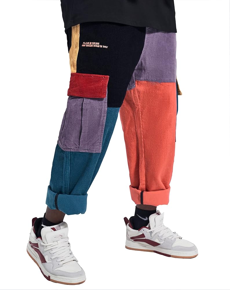 MFCT Streetwear Patchwork Cargo 90s Pants for Men