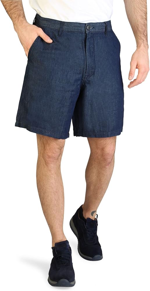 Armani Exchange Men's Washed Denim Style Shorts