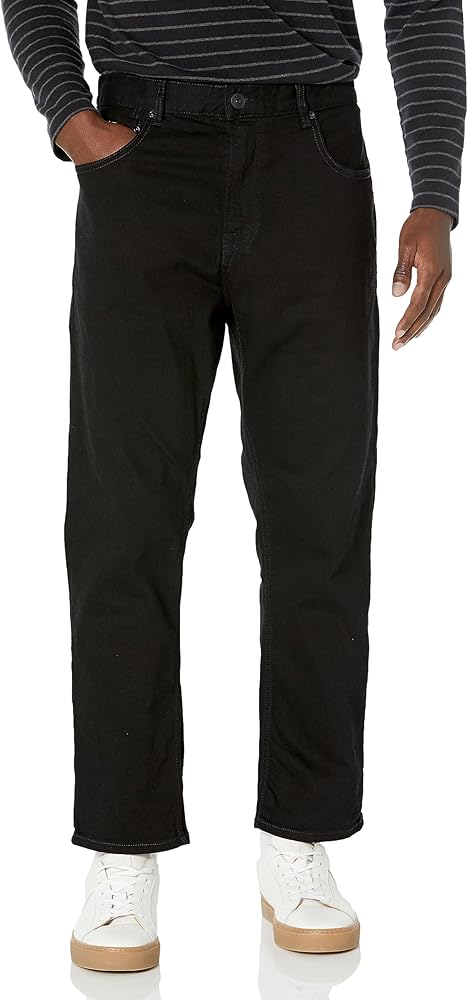 Quiksilver Men's Aqua Cult Ankle Washed Black Pants