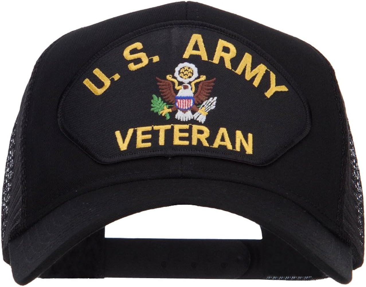 e4Hats.com US Army Veteran Military Patched Mesh Cap