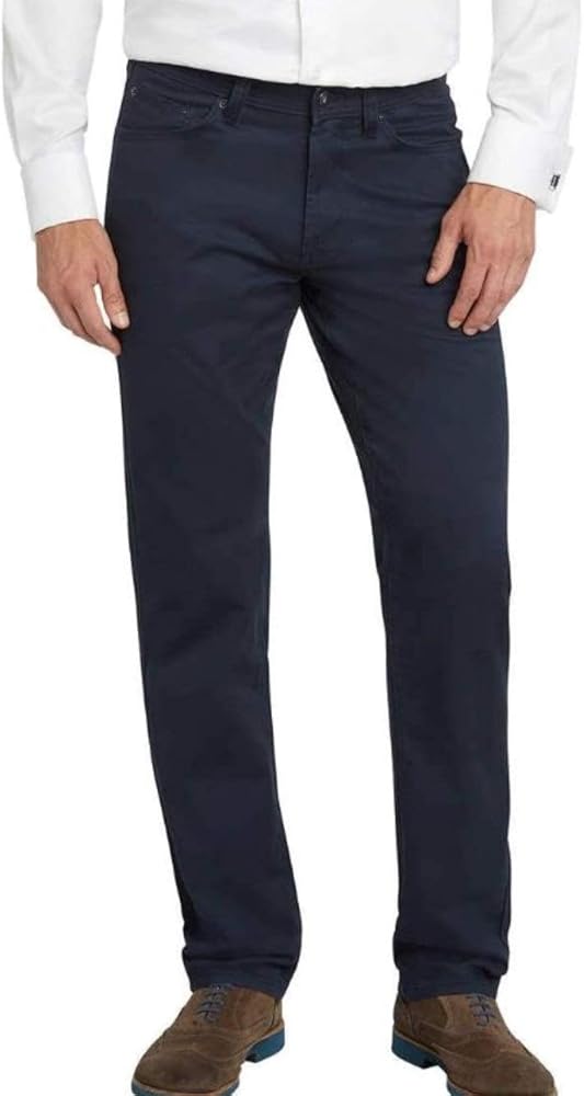 Kirkland Signature Men's Standard fit 5-Pocket Pants (3630, Dress Blue)