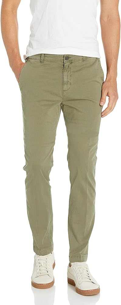 Perry Ellis Men's Very Slim Fit Solid Stretch Twill Pant