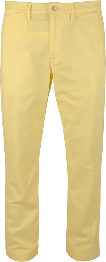 Polo Ralph Lauren Men's Stretch Straight Fit Chino Pants YLW 34WX30L Yellow