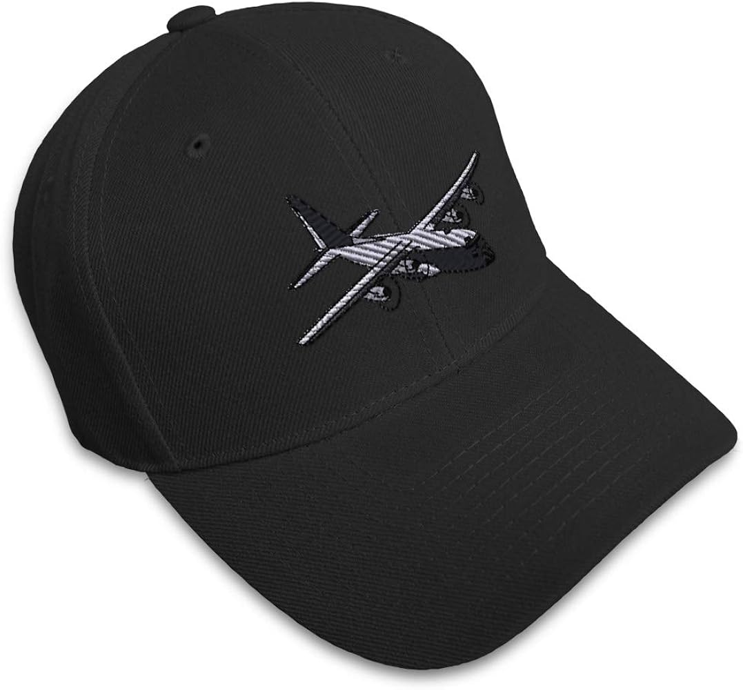 Custom Baseball Cap C-130 Aircraft Embroidery Acrylic Dad Hats for Men & Women