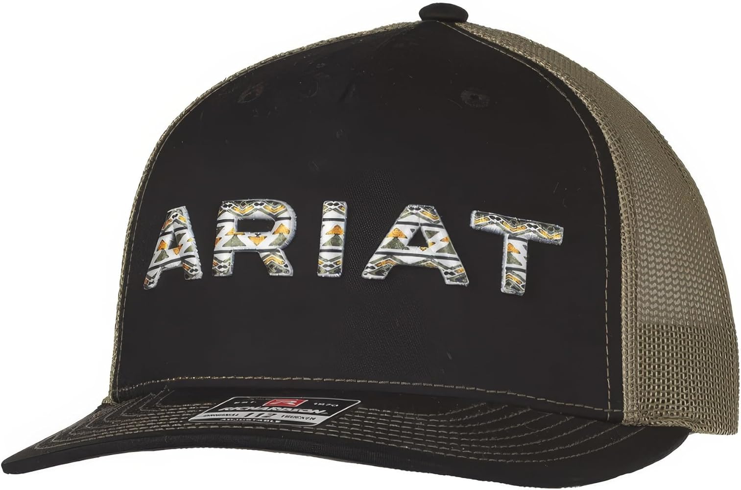 ARIAT Men's Embroidered Pop Up Cap, Black/Green