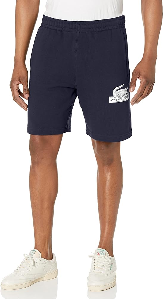 Lacoste Mens Unbrushed Organic Cotton Fleece Shorts