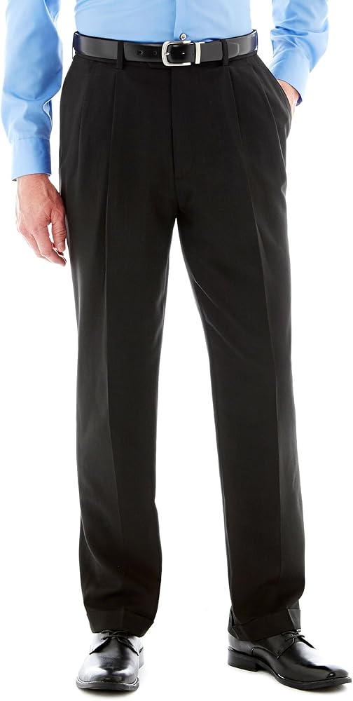 Savane Men's Pleated Select Edition Crosshatch Dress Pant