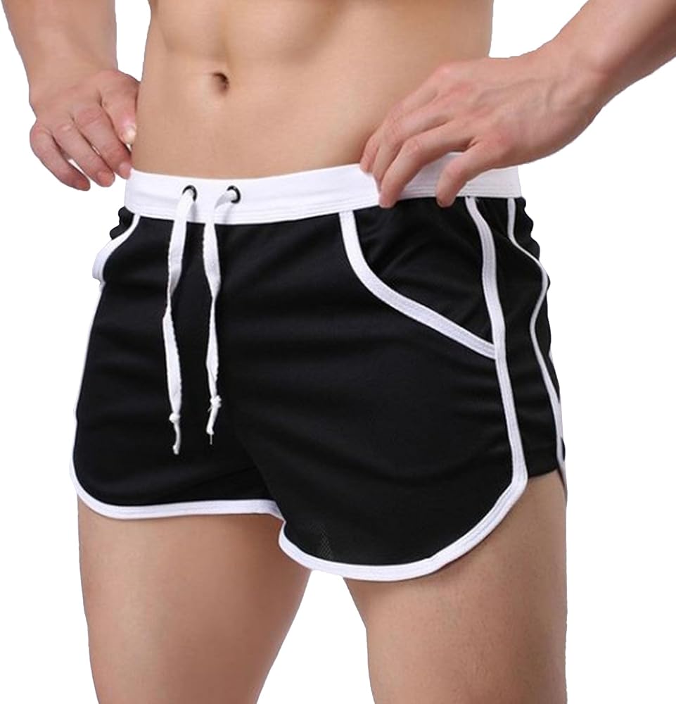 Athletic Lounge Shorts for Men Lightweight Workout Gym Running Shorts Loose Fit Sport Shorts with Pockets