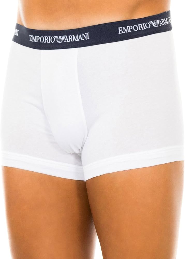 Emporio Armani Men’s 3-Pack Boxer Shorts L White