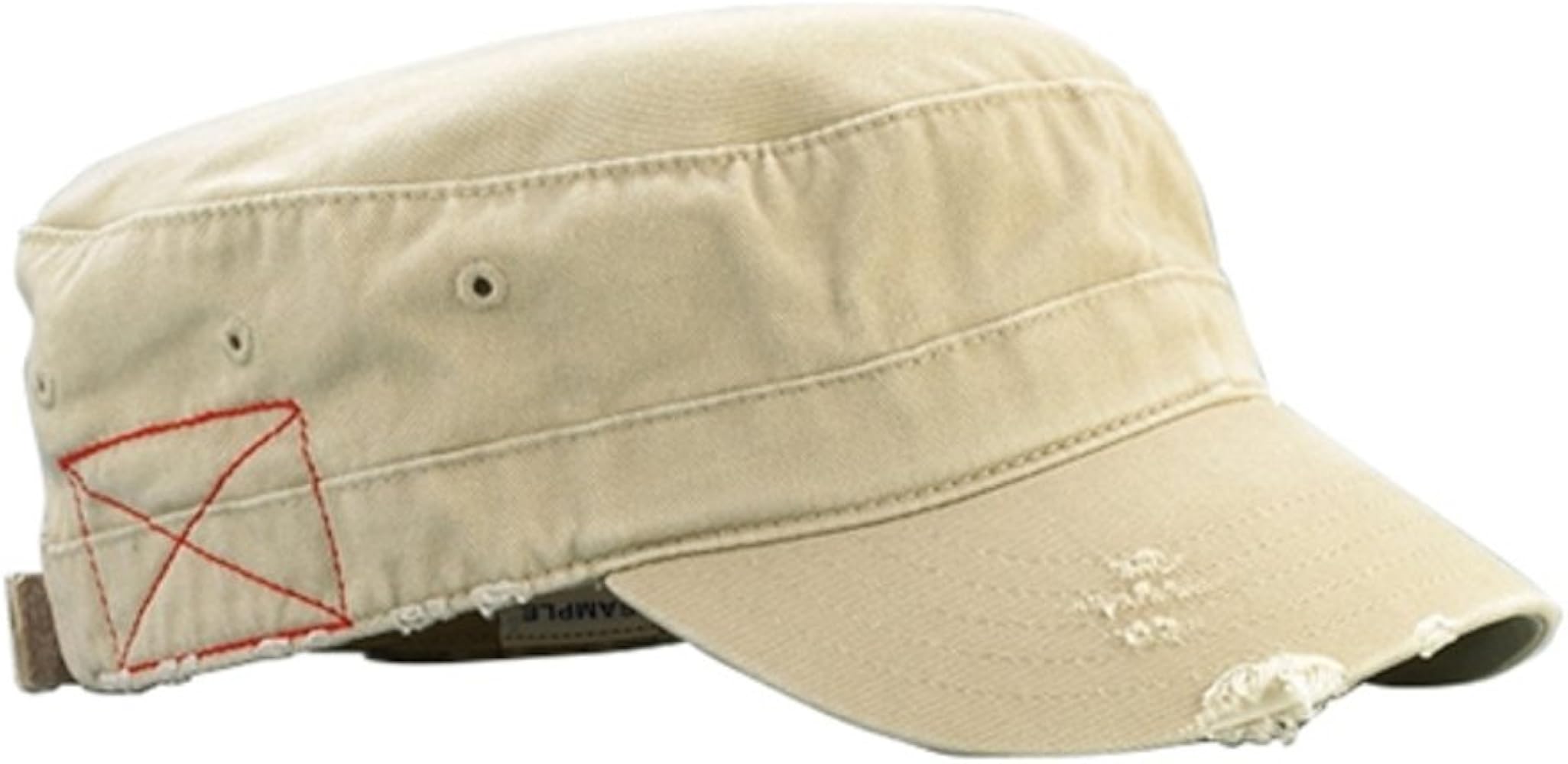 G Men's Castro Style Enzyme Washed Cotton Twill Army Cap